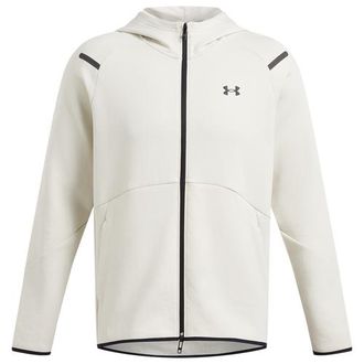 Under Armour Mens Unstoppable Fleece Full-Zip Hoodie - Black/Summit White Size XXL