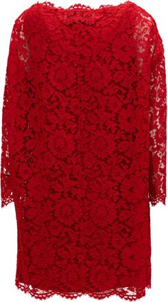 Valentino Garavani Red Lace Short Womens Dress