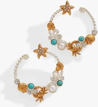 Alex and Ani Whimsical Seaside Rope Hoop Earring in Silver at Nordstrom