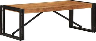 vidaXL Mesa de centro 100x50x35 cm madera maciza acacia Vidaxl