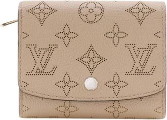 Louis Vuitton Pre-owned Wallets, female, Beige, Size: ONE SIZE Pre-owned Portefeuille Iris Monogram Mahina Wallet