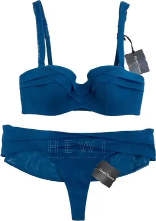Chantal Thomass Peacock Tulle Lingerie Set Size S