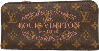 Louis Vuitton Rose Velours Long Wallet (Bi-Fold) (Pre-Owned)