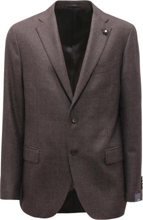 Lardini Wollen pak in grijs - Heren - Blazers - Grijs - 2XL - Wol - Jassen