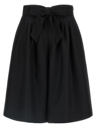 Valentino Garavani Valentino Garavani Bow Bermuda Shorts Bermuda And Short Black