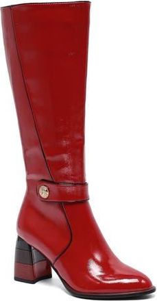 Ninety Union Randi Knee High Boot in Red Patent at Nordstrom Rack, Size 11
