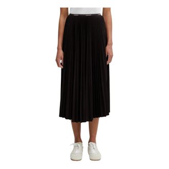 Lacoste Falda Larga Plisada - Skirts - Mujer - Marr&oacute;n - XS