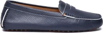 Santoni Hammered Loafer - Blue