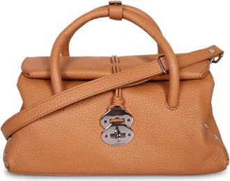 Zanellato Dotta Small Tote - Dames - Handtassen - Bruin - ONE Size - Leer - Tassen