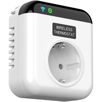 OEM Enchufe Inteligente Con Termostato Wifi Programable - Control Por Voz Con Alexa Y Google Assistant - Temporizador Programable De 7 D&iacute;as - Precisi&oacute;n De