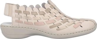 Rieker Beige Casual Platte Sandalen - Dames - Sandalen - Beige - 40 EU - Schoenen