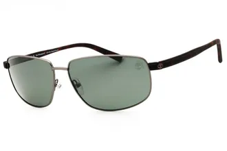 Timberland TB9325 09R Shiny Gunmetal/Green Polarized