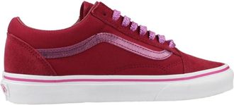 Vans Old Skool Mtlc - Dames - Sneakers - Rood - 38 EU - Leer - Schoenen