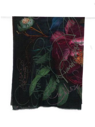 Faliero Sarti Memento-print wollen stola