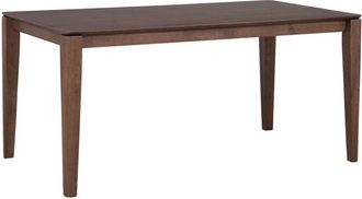 Beliani Beliani - Retro Dining Table Veneered mdf Dark Walnut 160 x 90 cm Lottie