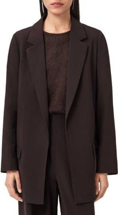 AllSaints Aleida Long Blazer in Oxblood Red at Nordstrom Rack, Size 0