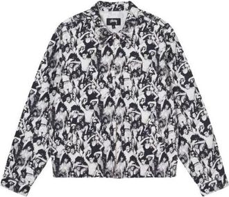 St&uuml;ssy Beach Mob Bing Jacket Black White 115651