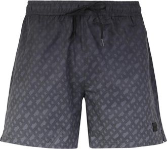 HUGO BOSS Vale Trunk - Heren - Strandmode - Grijs - XL - Polyester - Badmode