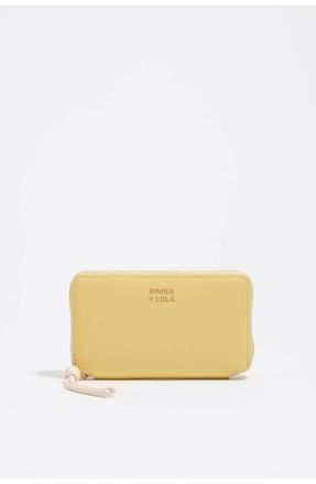 Bimba & Lola Medium Leather Horizontal Wallet in Banana at Nordstrom