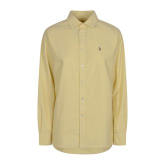 Polo Ralph Lauren Woven Sport Shirt - female - Polo Ralph Lauren - Shirts - Yellow - S - Blouses & Shirts