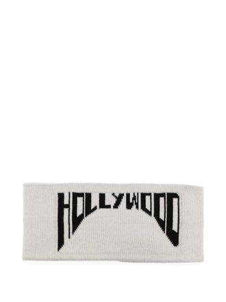 Rick Owens logo headband - unisex - Cotton - One Size - Neutrals