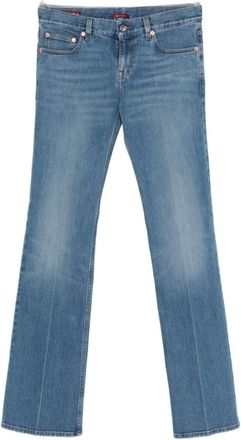 Gucci Flared Jeans, female, Blue, Size: W26 Straight-leg Jeans