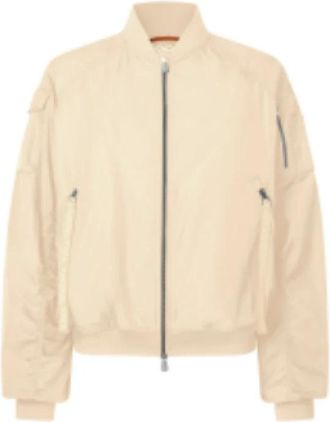 Save The Duck Lil Bomber Jacket - Dames - Bomber jackets - Beige - XS - Polyester - Jassen