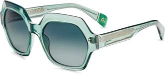 Etnia Barcelona Vierkante zonnebril met fotochromatische lenzen - unisex - Zonnebrillen - Groen - ONE Size - Accessoires