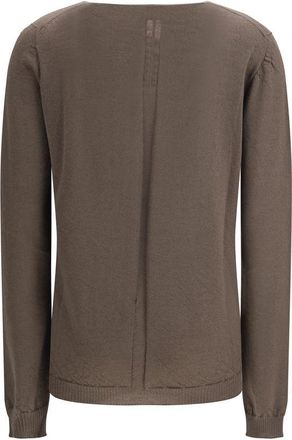 Rick Owens Womens Gray Wool Oves Aries Sweatshirt Clothing