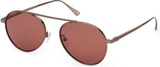 Web Eyewear Web WE0374 35S Mens Sunglasses Brown Size 54