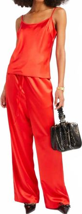 SPRWMN Silk Kauai Pants In Red
