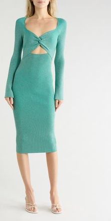 L'agence Boa Long Sleeve Twisted Front Dress in Jade at Nordstrom Rack, Size Xx-Large