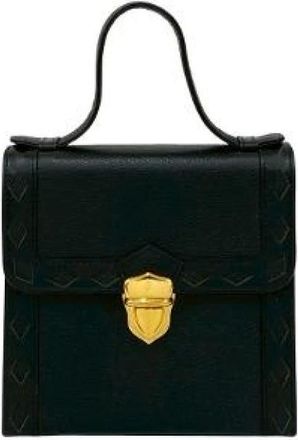 Saint Laurent Pre-owned Handbags, female, Black, Size: ONE SIZE Pre-owned Leather Handbag