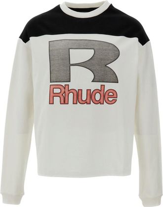 Rhude White Graphic Logo T-Shirt