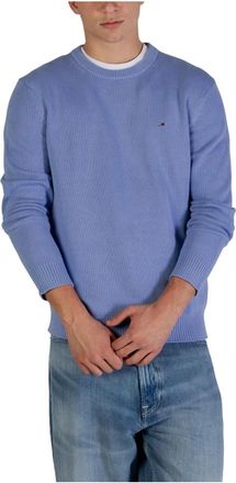 Tommy Jeans Truien & Vesten, Heren, Paars, S, Katoen, TJM Slim Ess Sweater