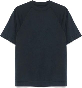Circolo 1901 Blauw Raglan Crew Neck T-shirt - Heren - T-shirts - Blauw - S - Tops