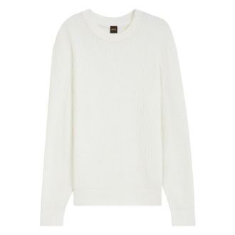 HUGO BOSS Truien & Vesten, Heren, Wit, S, Orange-Pull