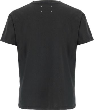 Maison Margiela Womens Black Cotton T-Shirt