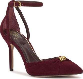 Vince Camuto Mallie Ankle Strap Pump in Pomegranate at Nordstrom, Size 6.5