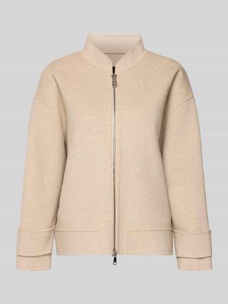 Windsor Regular Fit Jacke aus reiner Schurwolle in Beige Melange, Gr&ouml;&szlig;e 38