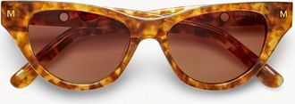 Machete Jewelry Suzy Sunglasses in Dark Tortoise Stripe