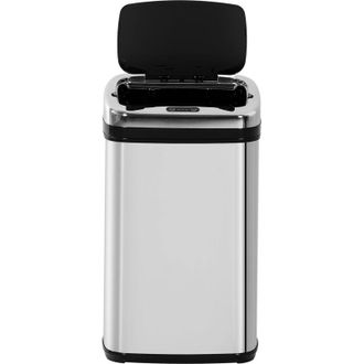 HOMCOM Homcom - Cubo De Basura Para Cocina 30l Papelera De Cocina Con Sensor Detector De Movimiento Apertura Autom&aacute;tico Y Estructura De Acero Inoxidable 33x2