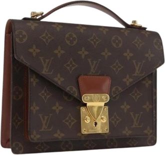 Louis Vuitton Pre-owned Handbags, female, Brown, Size: ONE SIZE Pre-owned Canvas Handbag