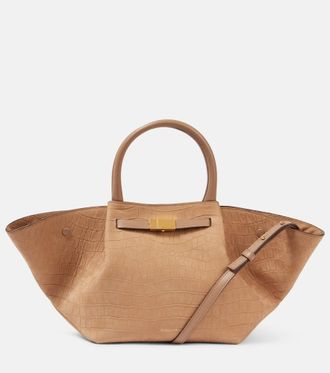 DeMellier New York Midi croc-effect leather tote bag