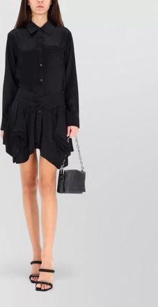 Alexander Wang silk mini shirt dress