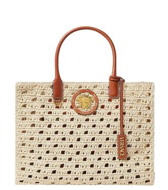 Versace Natural La Medusa Large Tote