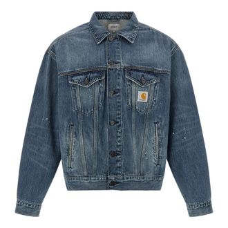 Carhartt Work in Progress Helston Jacket - Heren - Spijkerjassen - Blauw - L - Katoen - Jassen