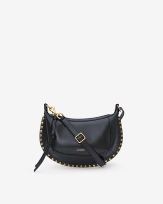 Isabel Marant Oskan Moon Bag In Leather - Black - Isabel Marant