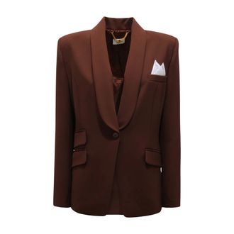 Elisabetta Franchi Blazers, female, Brown, Size: 2XL Tailleur WO Jacket + Trousers