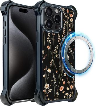 OEM Funda Ibizu Dropguard Ultra Para Iphone 15 Pro Max Con Magsafe, Pastel Bloom, Midnight Garden